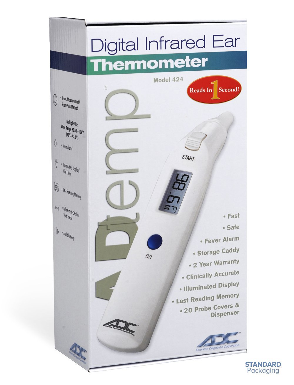 FRAD 424 Adtemp424 Infrared Tympanic Thermometer 3