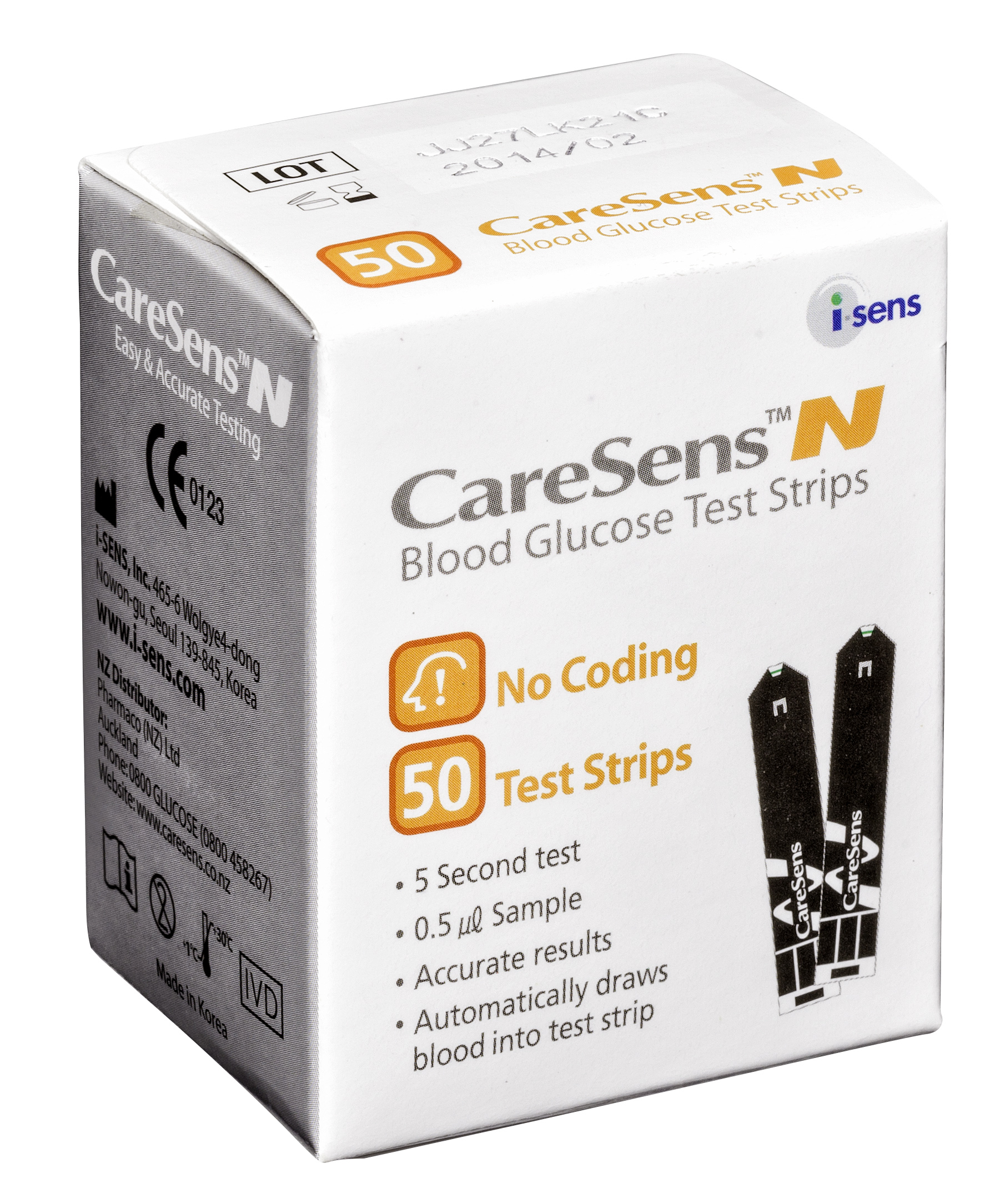 Caresens N Test Strips Box CareSens
