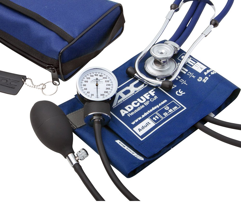 FRAD 768 641 11RB ADC Pro's Combo II Sprague Pocket Aneroid Kit Royal Blue