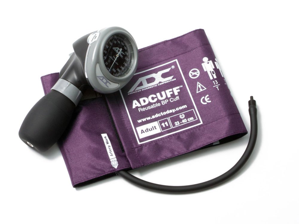FRAD 703 11AV ADC Palm Style Sphygmomanometer Adult Purple