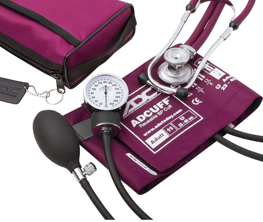 FRAD 768 641 11M ADC Pro's Combo II Sprague Pocket Aneroid Kit Magenta