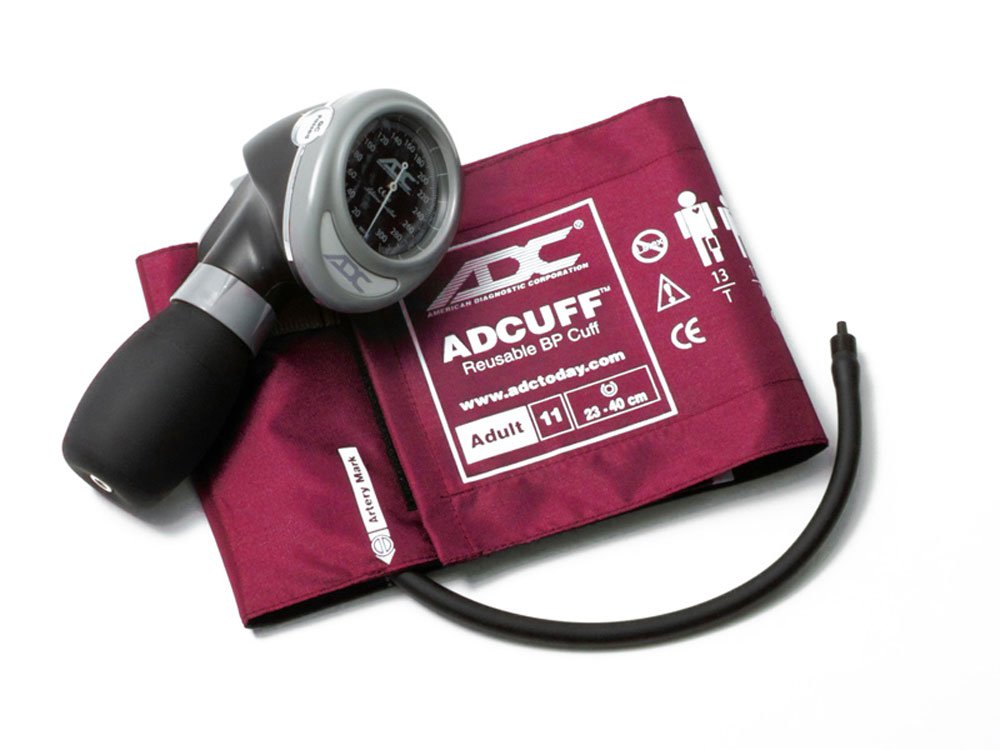 FRAD 703 11AM ADC Palm Style Sphygmomanometer Adult Magenta